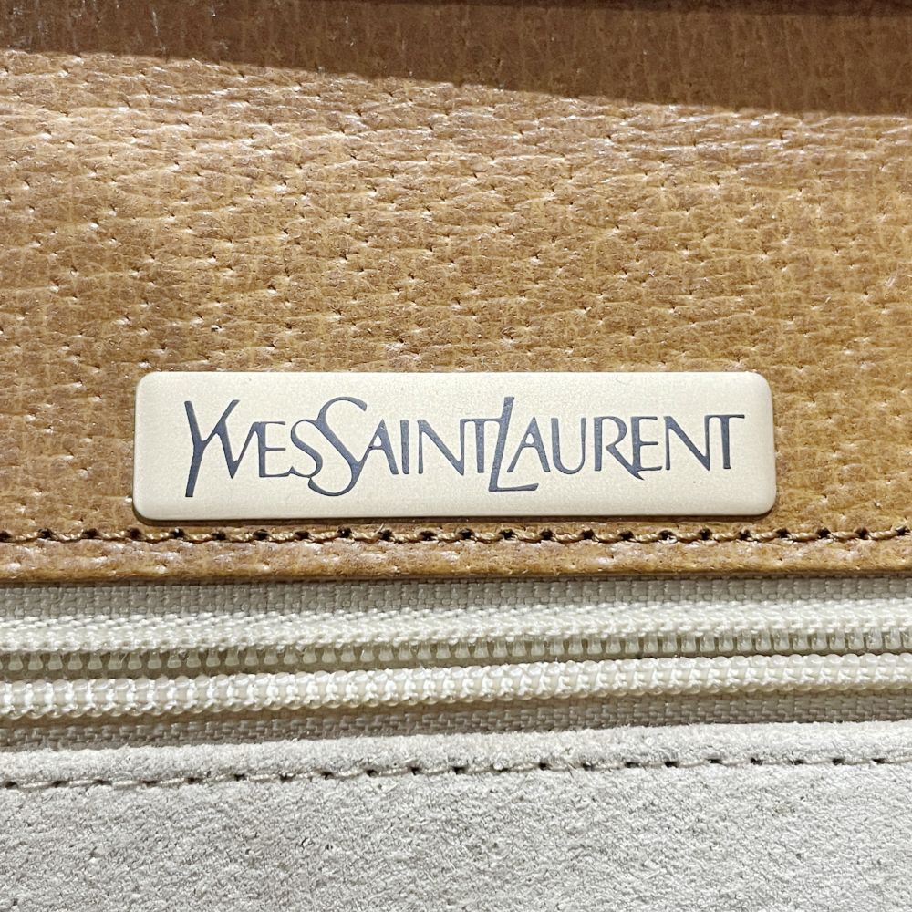 YVES SAINT LAURENT(イヴ・サンローラン) Yステッチ スクエア型 肩掛け ヴィンテージ ショルダーバッグ レザー レディース【中古AB】20240727