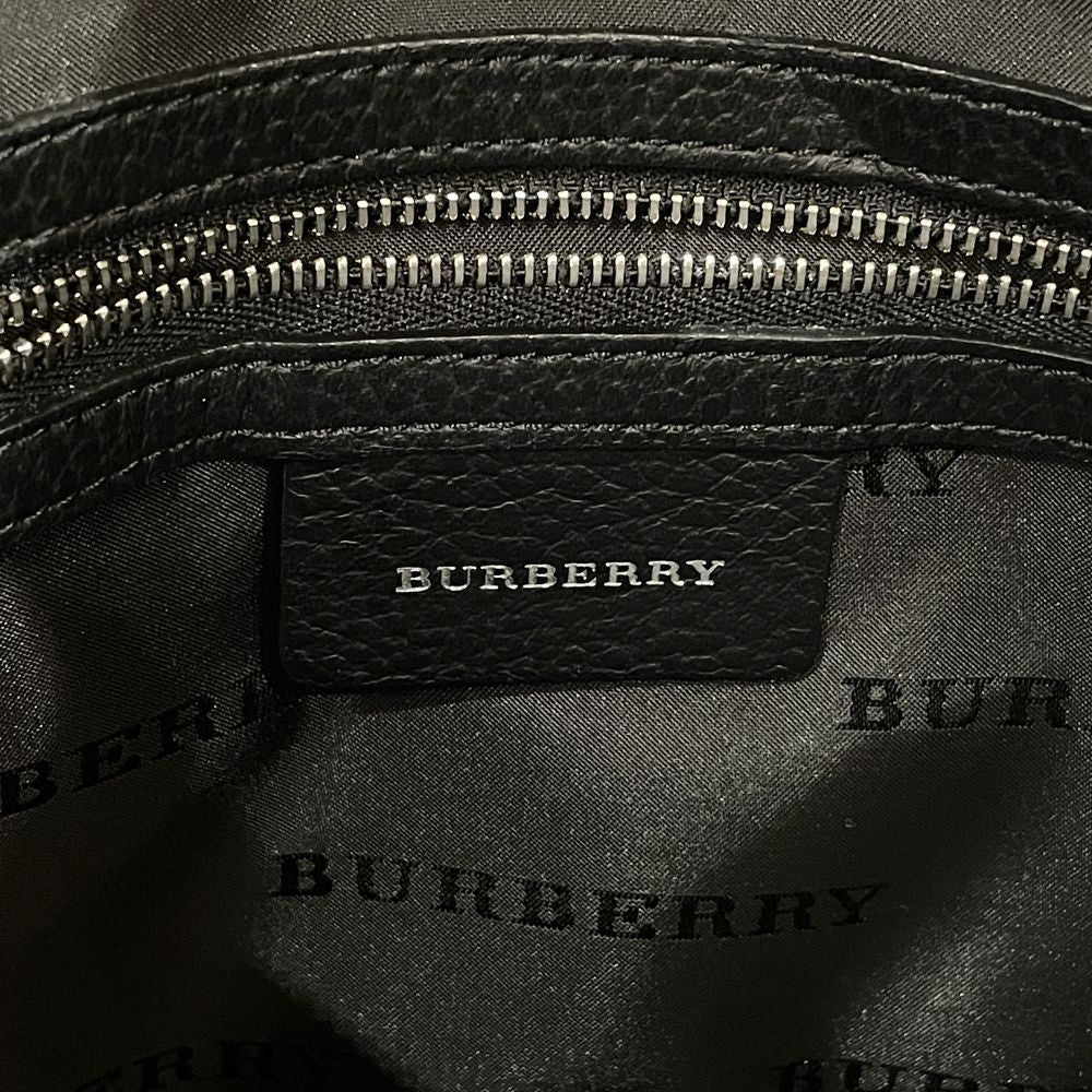 BURBERRY(バーバリー) チェック ポケット トートバッグ ナイロン/レザー レディース【中古AB】20240720