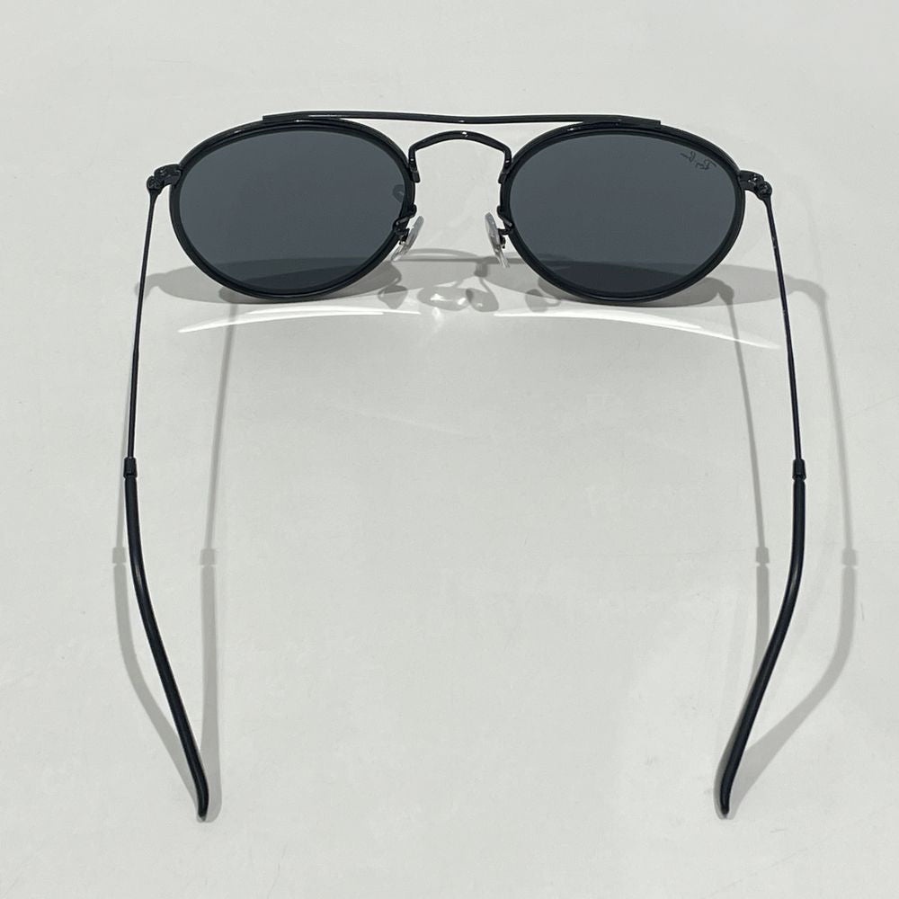 Ray-Ban(レイバン) ラウンドダブルブリッジ ミル打ち フラット コンビ RB3647N 002/R5 サングラス メタル/プラスチック ユニセックス【中古AB】20240720