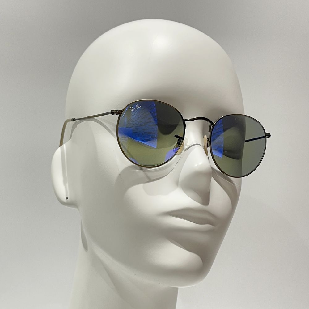 Ray-Ban(レイバン) ROUNDMETAL ラウンドメタル ミル打ち RB3447 サングラス メタル/プラスチック ユニセックス【中古AB】20240720