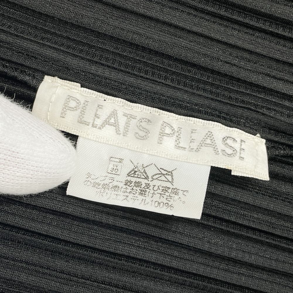 PLEATS PLEASE(プリーツプリーズ) イッセイミヤケ プリーツ加工 ボタンレス サイズ4 PP05-JO001 カーディガン ポリエステル レディース【中古AB】20240719