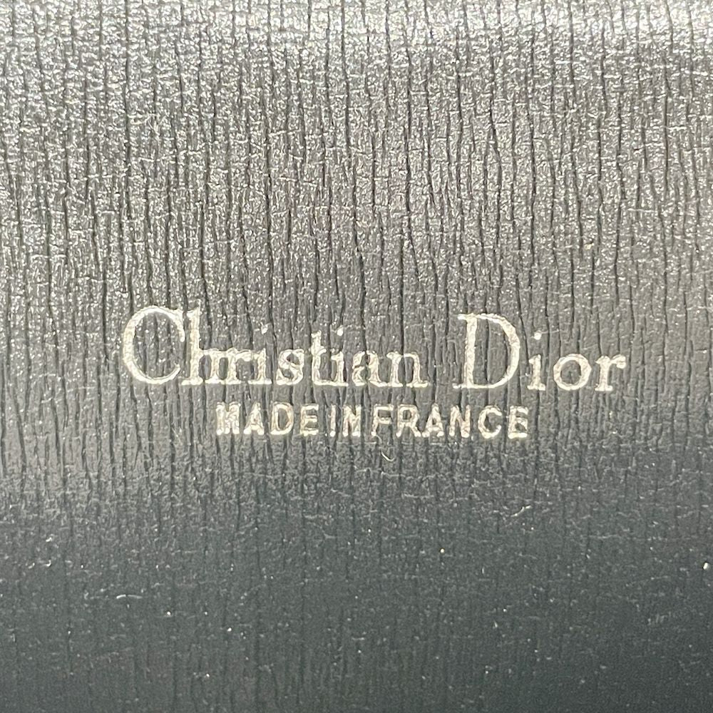 Christian Dior(クリスチャンディオール) ロゴ金具 ハニカム チェーン 斜め掛け ヴィンテージ ショルダーバッグ キャンバス/レザー レディース【中古AB】20240727