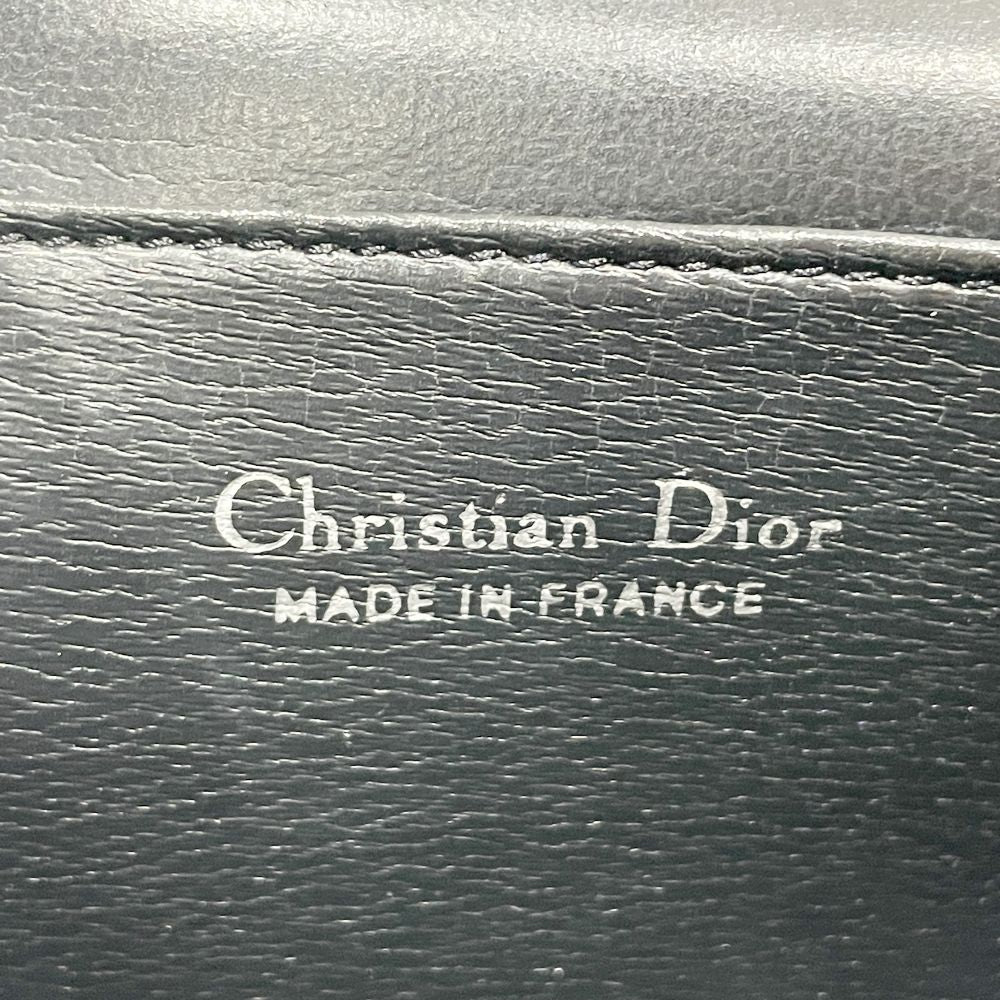 Christian Dior(クリスチャンディオール) CDロゴ プッシュロック スクエア型 斜め掛け ヴィンテージ ショルダーバッグ レザー レディース【中古B】20240727