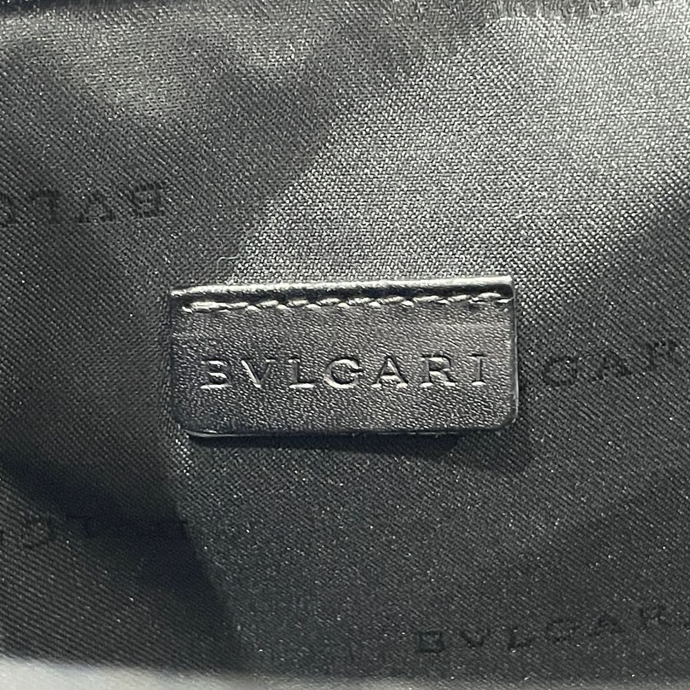 BVLGARI(ブルガリ) ロゴマニア 総柄 斜め掛け ショルダーバッグ デニム/レザー ユニセックス【中古B】20240803