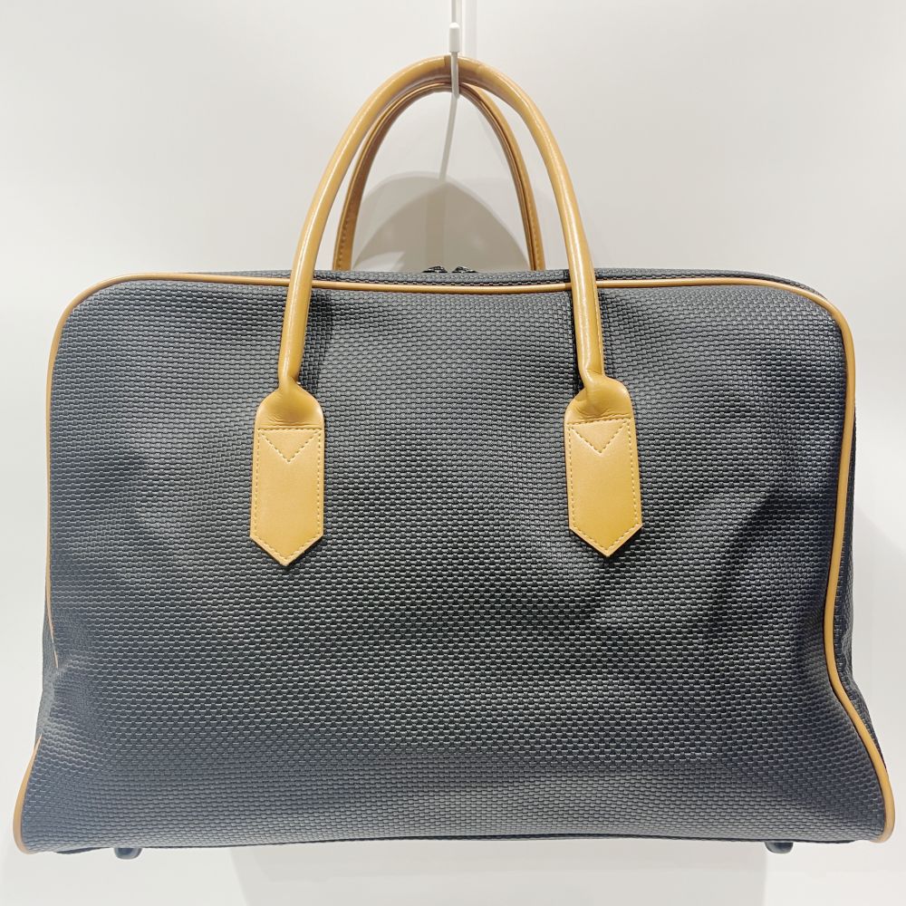 YVES SAINT LAURENT(イヴ・サンローラン) YSL ロゴ ヴィンテージ ボストンバッグ PVC/レザー レディース【中古B】20240727