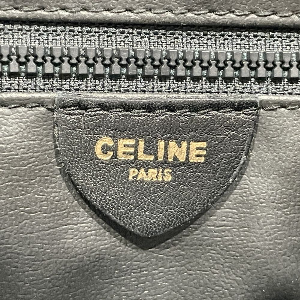 CELINE(セリーヌ) ロゴ リング金具 バイカラー ヴィンテージ クラッチバッグ レザー レディース【中古AB】20240727