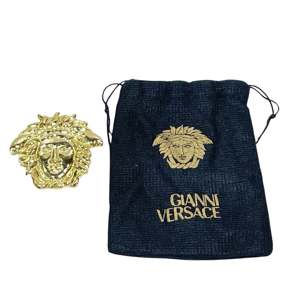 Gianni Versace(ジャンニ・ヴェルサーチ) メドゥーサ 4.3cm 大ぶり ヴィンテージ ブローチ ユニセックス【中古A】20240820