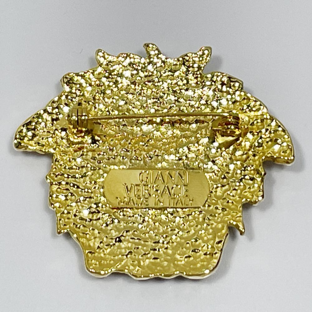 Gianni Versace(ジャンニ・ヴェルサーチ) メドゥーサ 4.3cm 大ぶり ヴィンテージ ブローチ ユニセックス【中古A】20240820