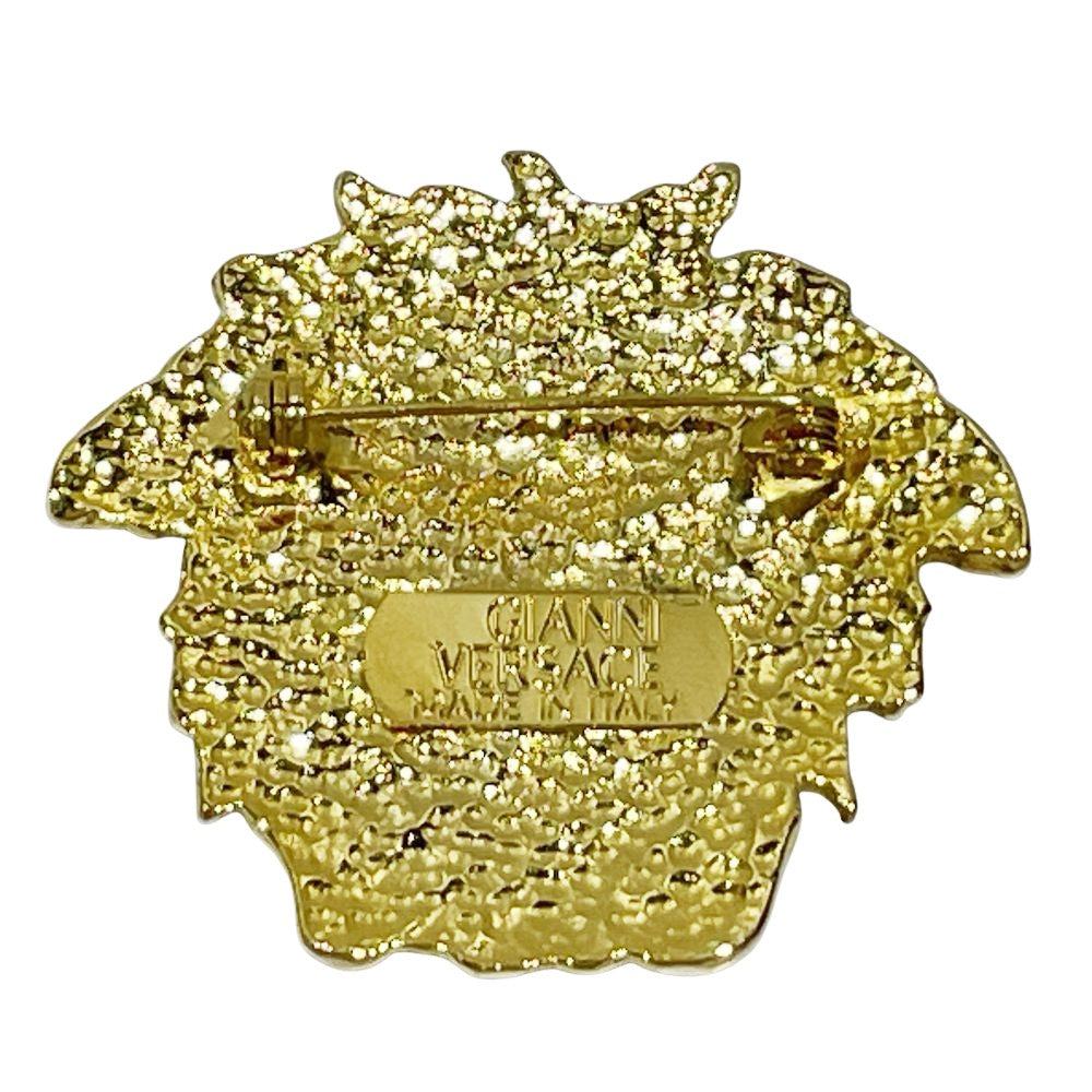 Gianni Versace(ジャンニ・ヴェルサーチ) メドゥーサ 4.3cm 大ぶり ヴィンテージ ブローチ ユニセックス【中古A】20240820