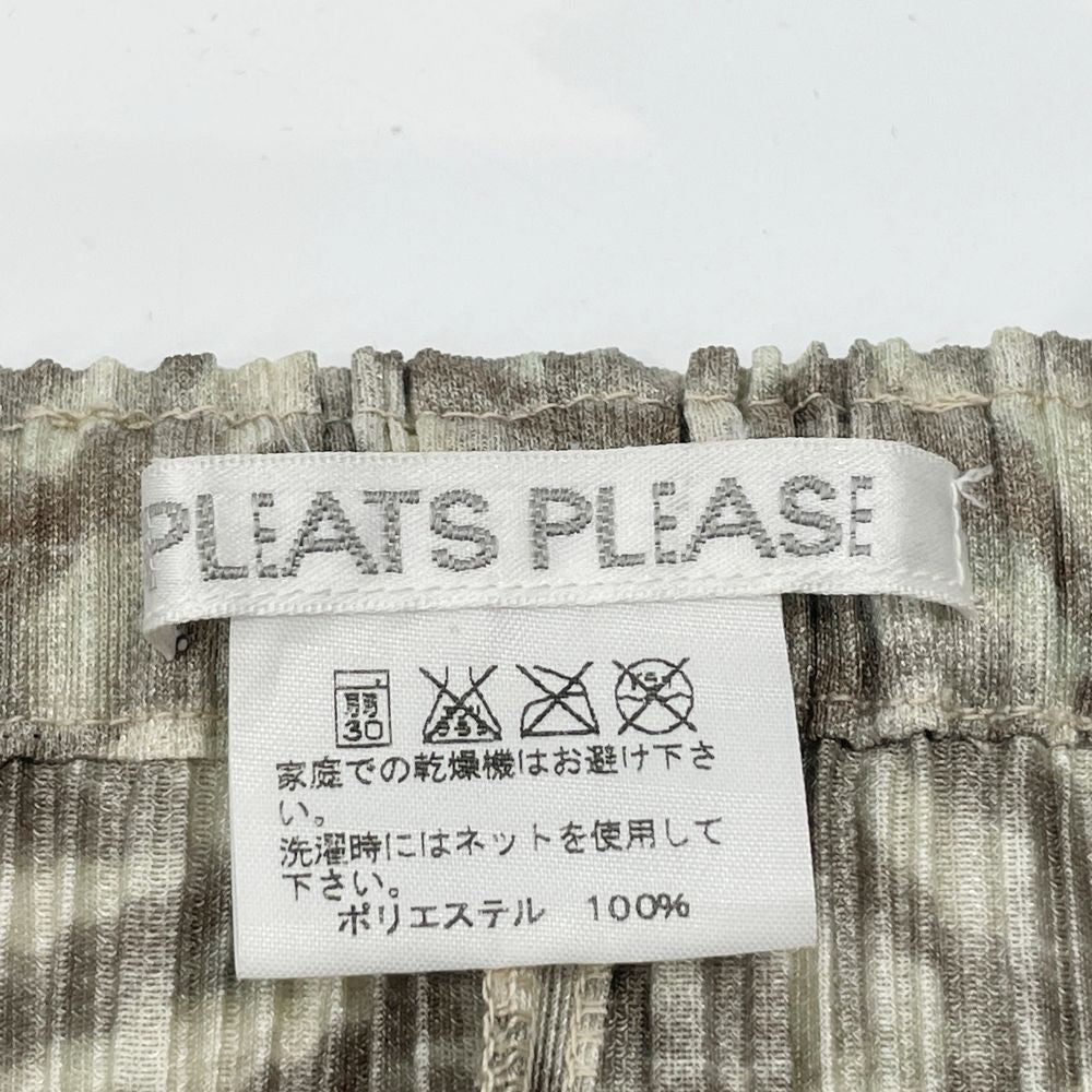 PLEATS PLEASE(プリーツプリーズ) イッセイミヤケ プリーツ加工 総柄 サイズ4 PP43-JG964 ロングスカート ポリエステル レディース【中古B】20240728