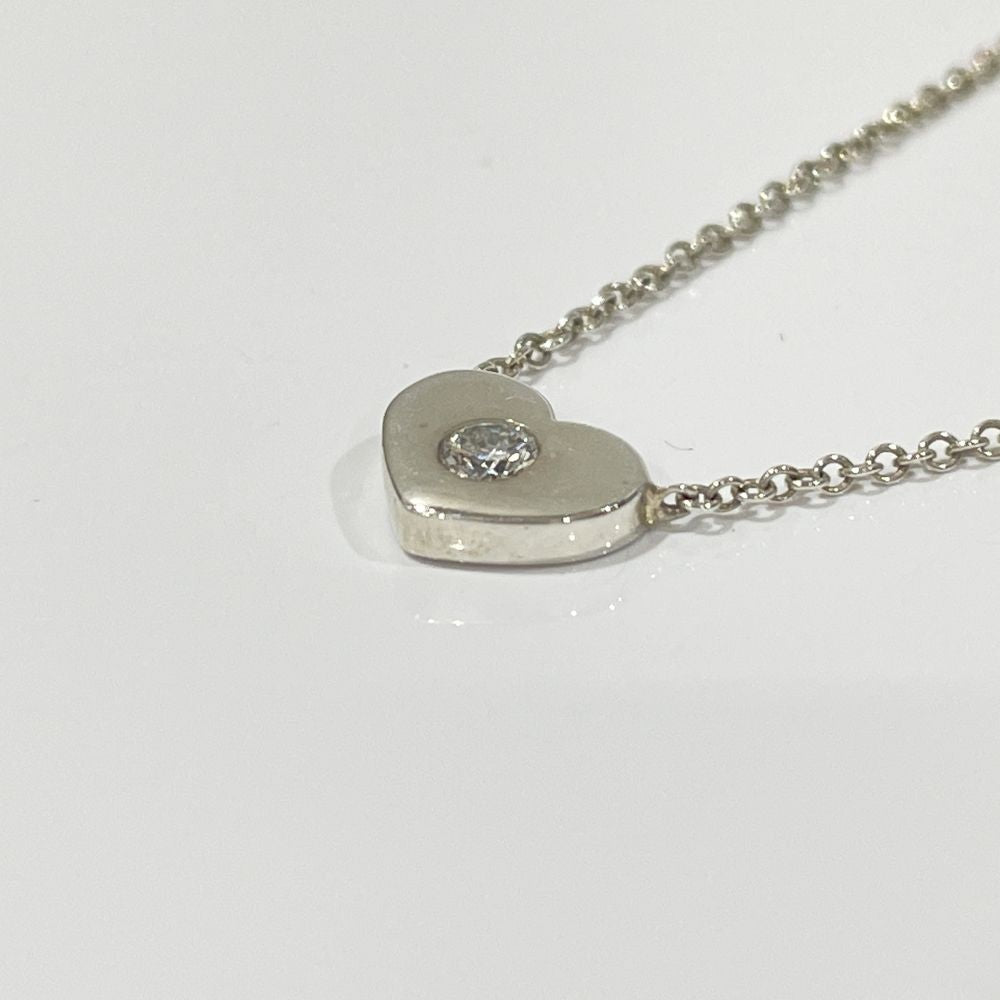 TIFFANY&Co.(ティファニー) モダンハート 1Pダイヤ ネックレス シルバー925 レディース【中古】20240731