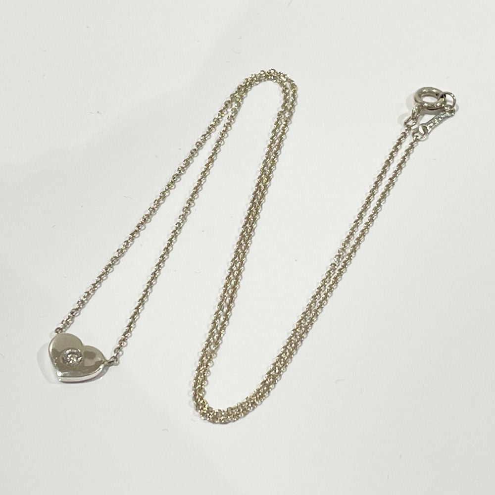 中古B/標準】TIFFANY&Co. ティファニー モダンハート 1Pダイヤ シルバー925 レディース ネックレス シルバー20482787