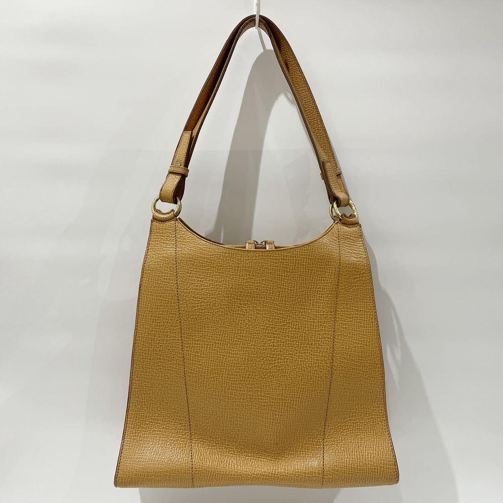 中古B/標準】LOEWE ロエベ ロゴ 型押し 肩掛け 財布付き レディース ショルダーバッグ ベージュ20483956