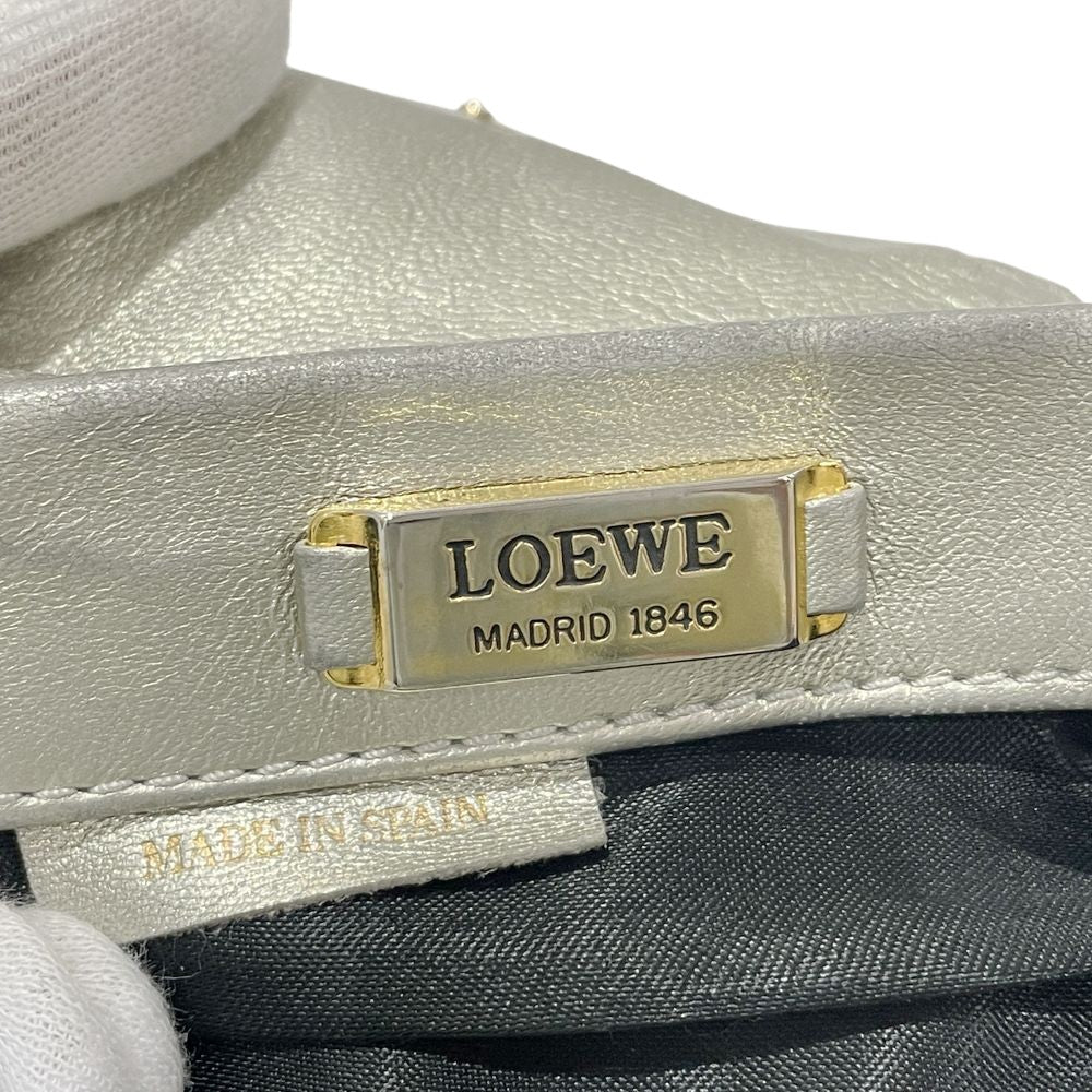 LOEWE(ロエベ) ロゴ ナッパ ミニ 斜め掛け ヴィンテージ ショルダーバッグ レザー レディース【中古B】20240803