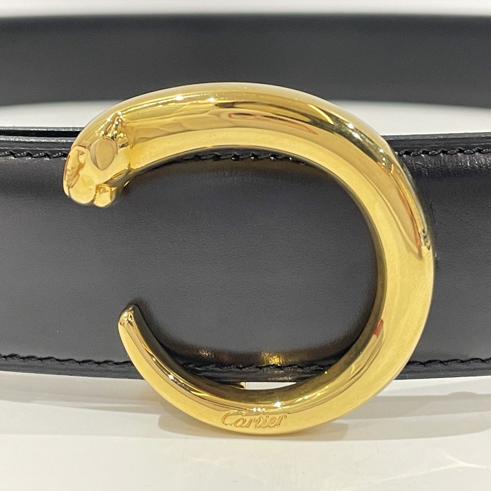 中古AB/使用感小】CARTIER カルティエ パンテール メンズ ベルト L5000117 ブラック20483986