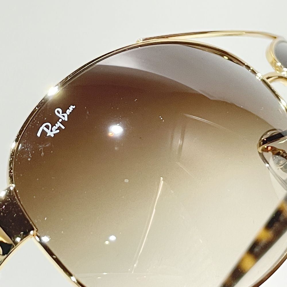 Ray-Ban(レイバン) カーブレンズ デミ柄 RB3386 サングラス メタル/ ユニセックス【中古A】20240810