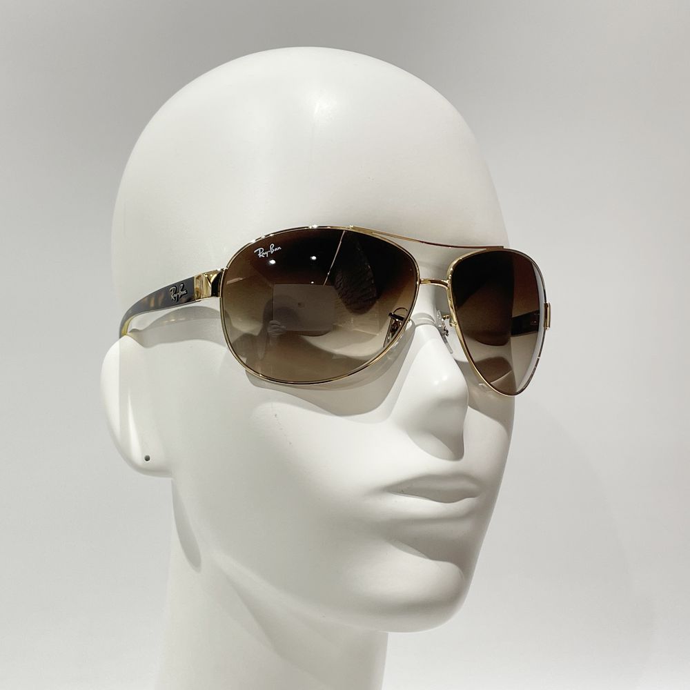 Ray-Ban(レイバン) カーブレンズ デミ柄 RB3386 サングラス メタル/ ユニセックス【中古A】20240810