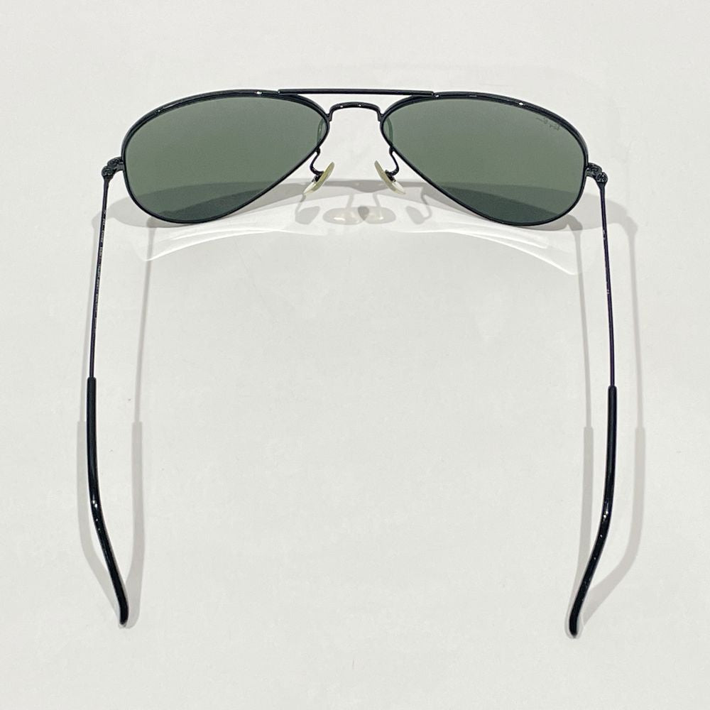 中古A/美品】Ray-Ban レイバン アビエーター ラージメタル ティアドロップ アイウェア ユニセックス サングラス L2823 ブラック 20483989