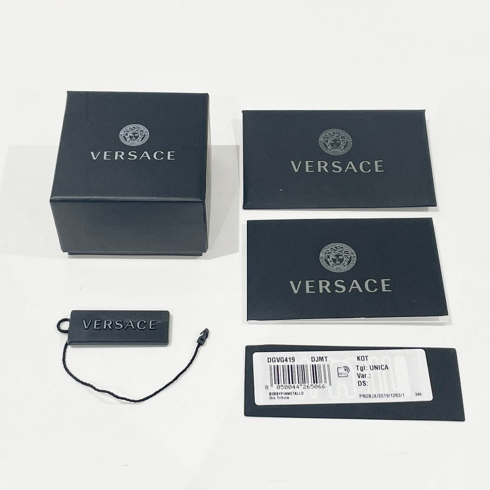 VERSACE(ヴェルサーチ) メデューサ ラウンド 4ポイント ヘアピン その他アクセサリー GP レディース【中古B】20240820