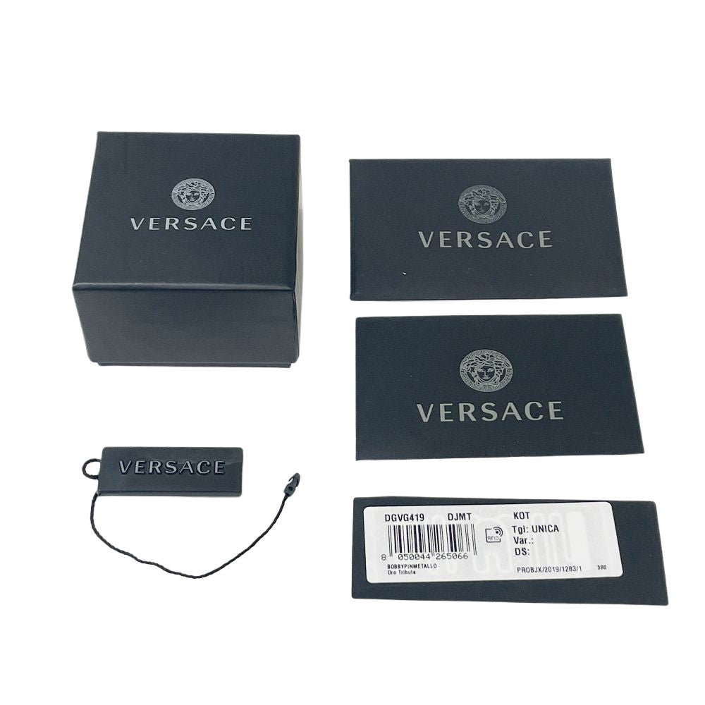 VERSACE(ヴェルサーチ) メデューサ ラウンド 4ポイント ヘアピン その他アクセサリー GP レディース【中古B】20240820