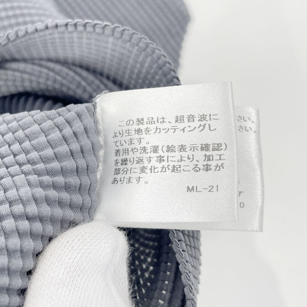 me ISSEY MIYAKE(ミー イッセイミヤケ) ワッフル加工 ボレロ 羽織 ギザギザ 変形 MI23FO566 カーディガン ポリエステル レディース【中古AB】20240804