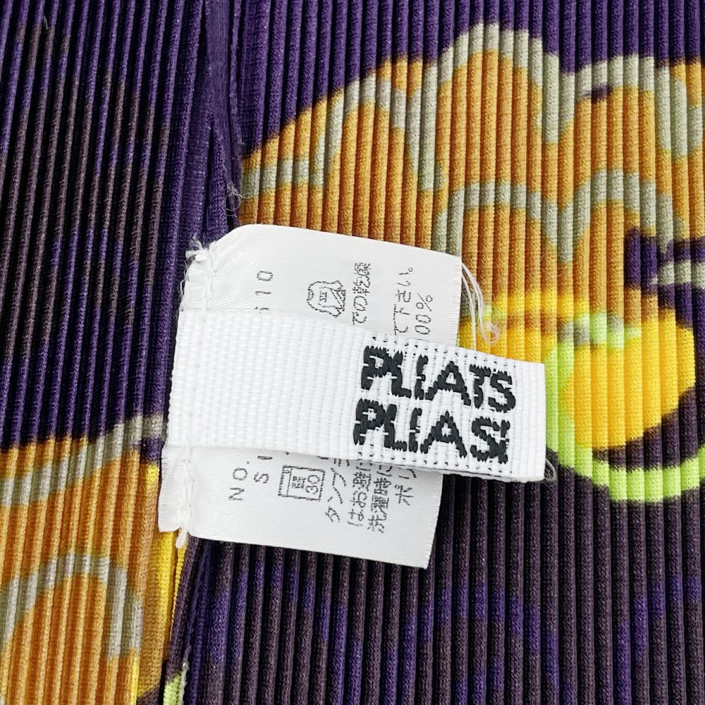 PLEATS PLEASE(プリーツプリーズ) イッセイミヤケ プリーツ加工 総柄 ショート丈 サイズ3 PP23-FE610 ベスト ポリエステル レディース【中古AB】20240804