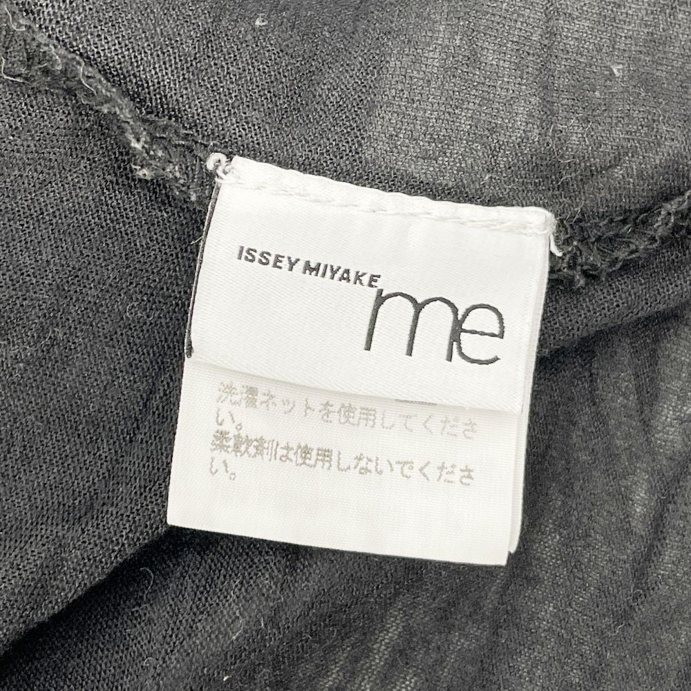 me ISSEY MIYAKE(ミー イッセイミヤケ) しわ加工 オーバーサイズ 透け感 MI54JK323 カットソー ポリエステル レディース【中古AB】20240804