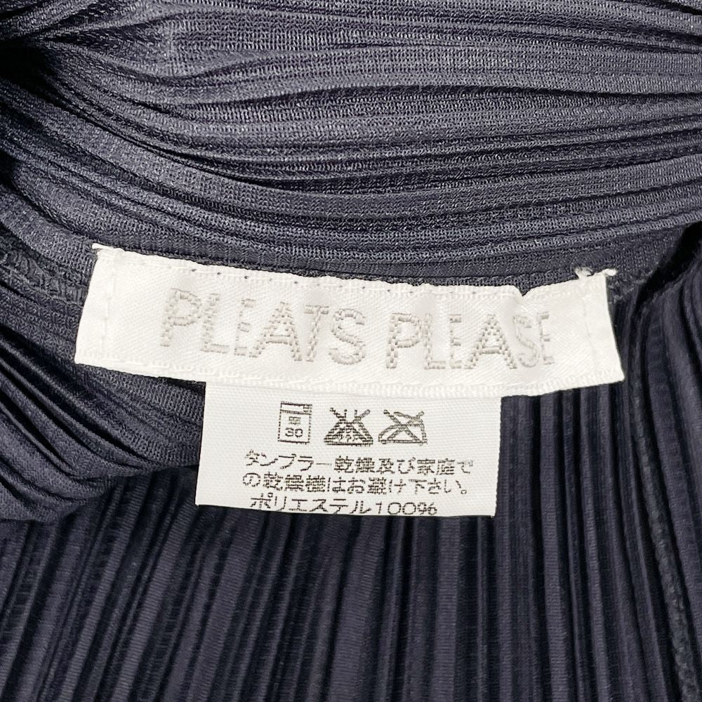 PLEATS PLEASE(プリーツプリーズ) イッセイミヤケ プリーツ加工 ハイネック 半袖 サイズ3 PP12-JK408 カットソー レディース【中古AB】20240804