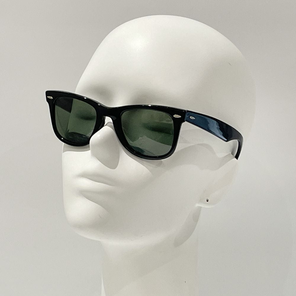 中古AB/使用感小】Ray-Ban レイバン ヴィンテージ ウェイファーラー ウェリントン B&L USA ユニセックス サングラス  ブラック20484028