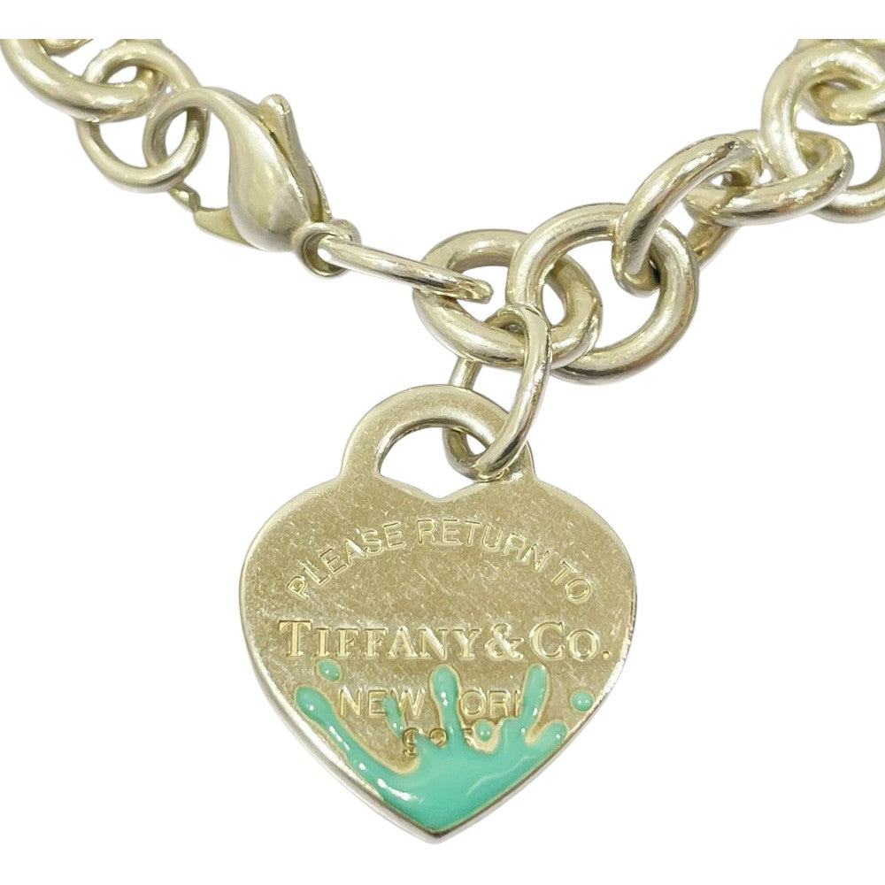 TIFFANY&Co.(ティファニー) リターントゥ ハート カラースプラッシュ ブレスレット シルバー925 レディース【中古AB】20240912