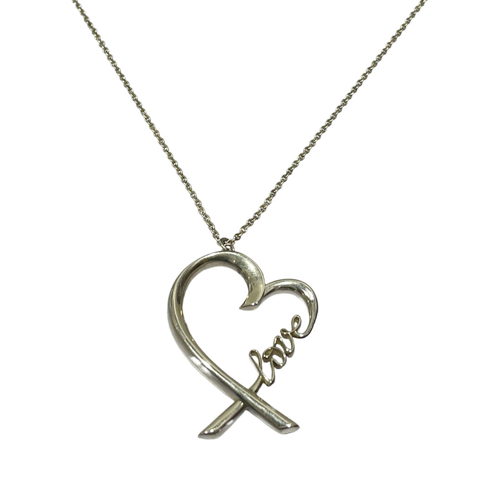 TIFFANY&Co.(ティファニー) パロマピカソ ラビングハート ラブ LOVE ラージ ネックレス シルバー925 レディース【中古AB】20240821