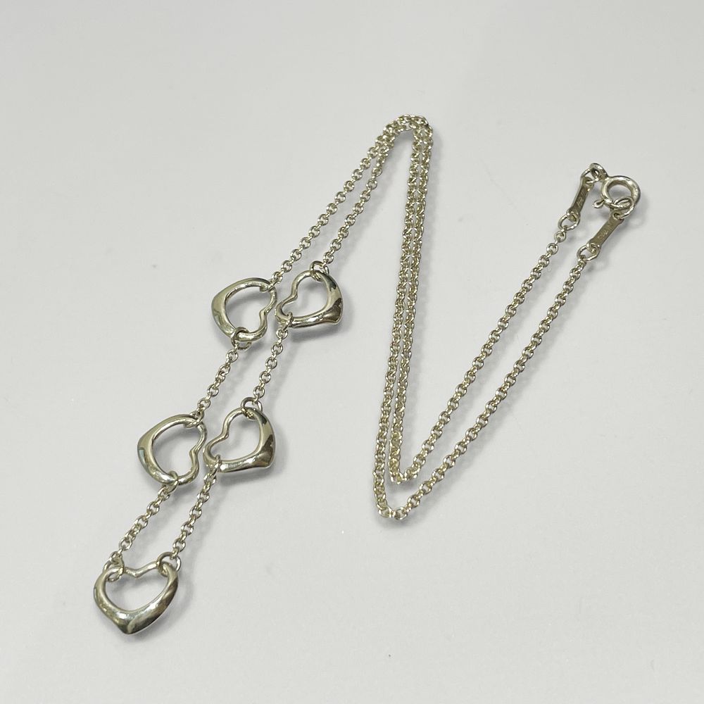 TIFFANY&Co.(ティファニー) エルサペレッティ オープンハート 5連 ネックレス シルバー925 レディース【中古AB】20240809