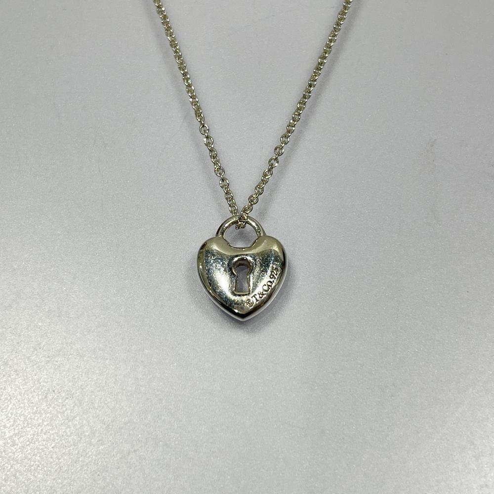 中古AB/使用感小】TIFFANY&Co. ティファニー ハートロック カデナ シルバー925 レディース ネックレス シルバー20484070