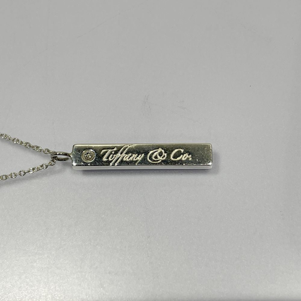 TIFFANY&Co.(ティファニー) ノーツバー 1Pダイヤ ネックレス シルバー925 レディース【中古】20240909