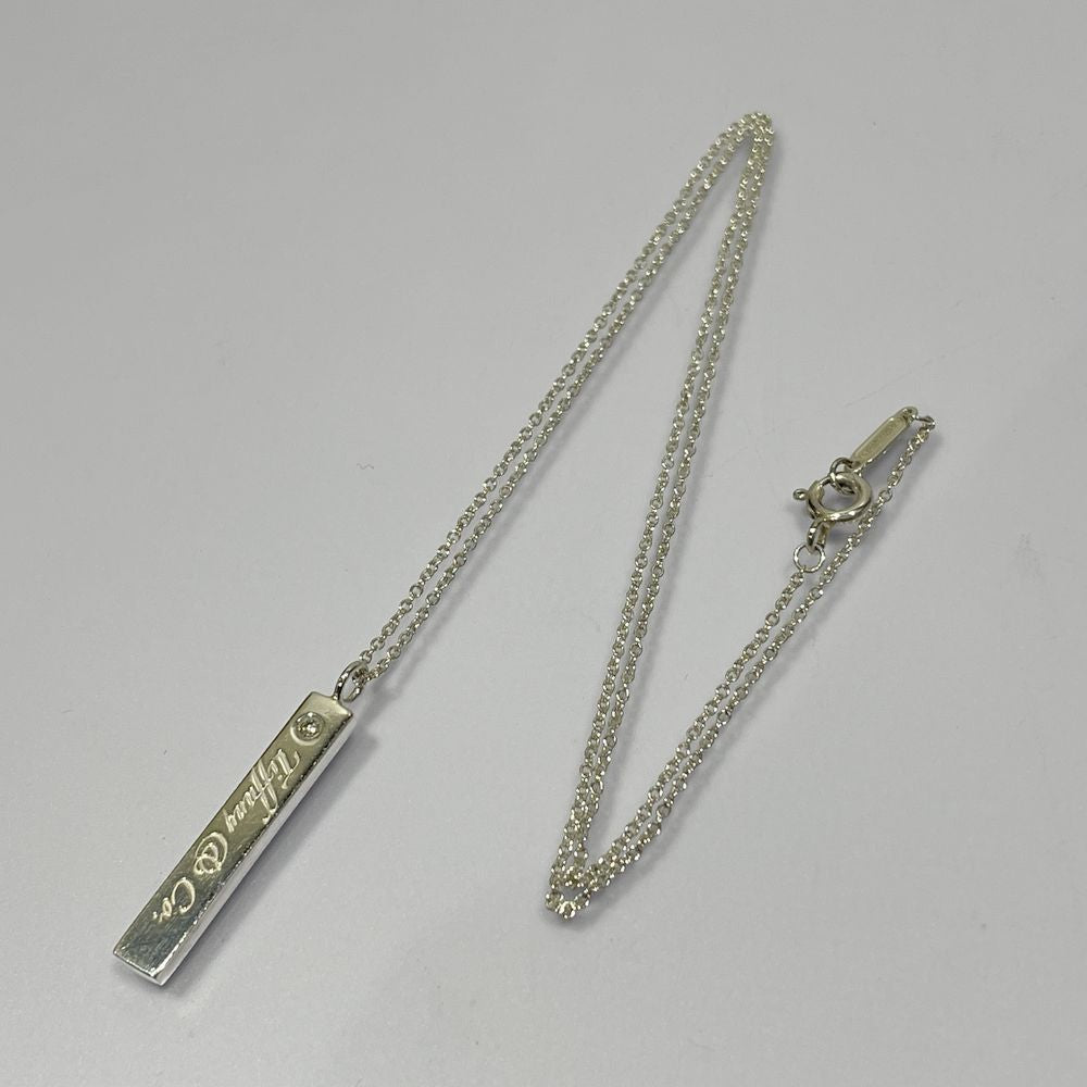 TIFFANY&Co.(ティファニー) ノーツバー 1Pダイヤ ネックレス シルバー925 レディース【中古】20240909