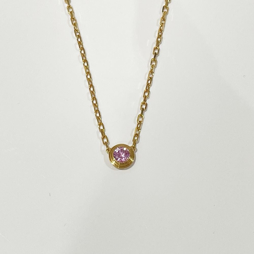 中古B/標準】CARTIER カルティエ ディアマンレジェ ピンクサファイア K18PG レディース ネックレス ゴールド20484748