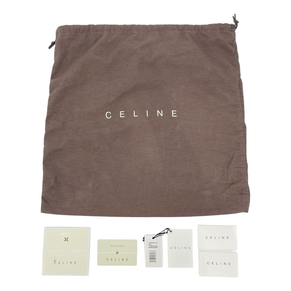 CELINE(セリーヌ) ブギーバッグ マカダム 型押し 134023CGN トートバッグ レザー/スエード レディース【中古AB】20240824