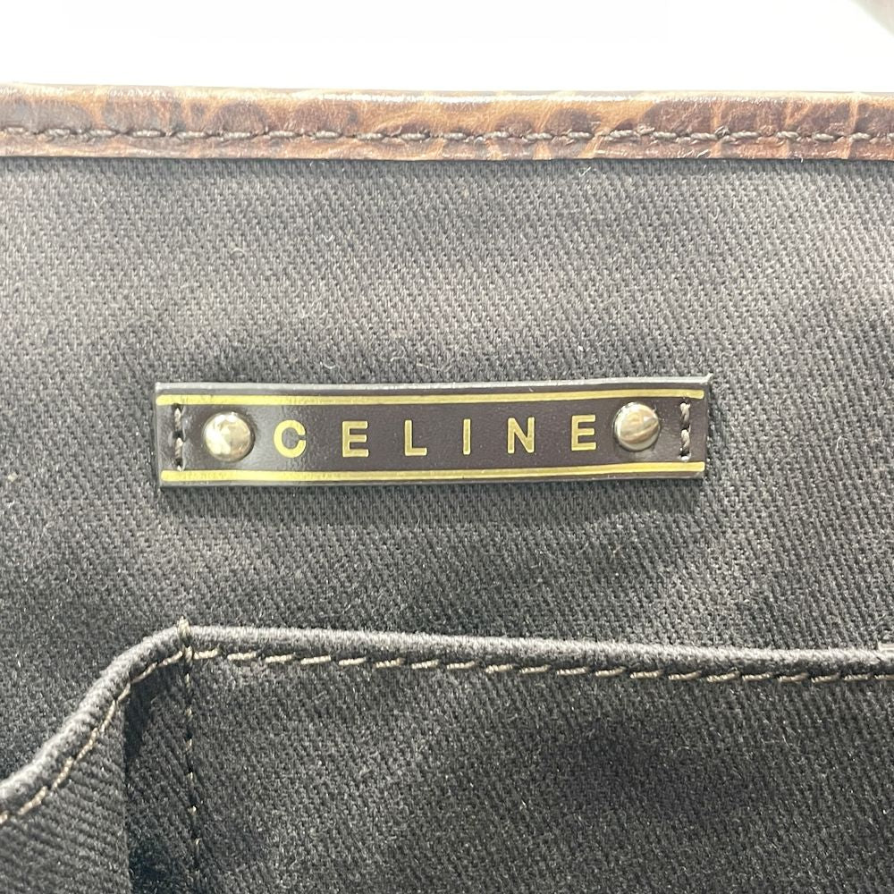 CELINE(セリーヌ) ブギーバッグ マカダム 型押し 134023CGN トートバッグ レザー/スエード レディース【中古AB】20240824