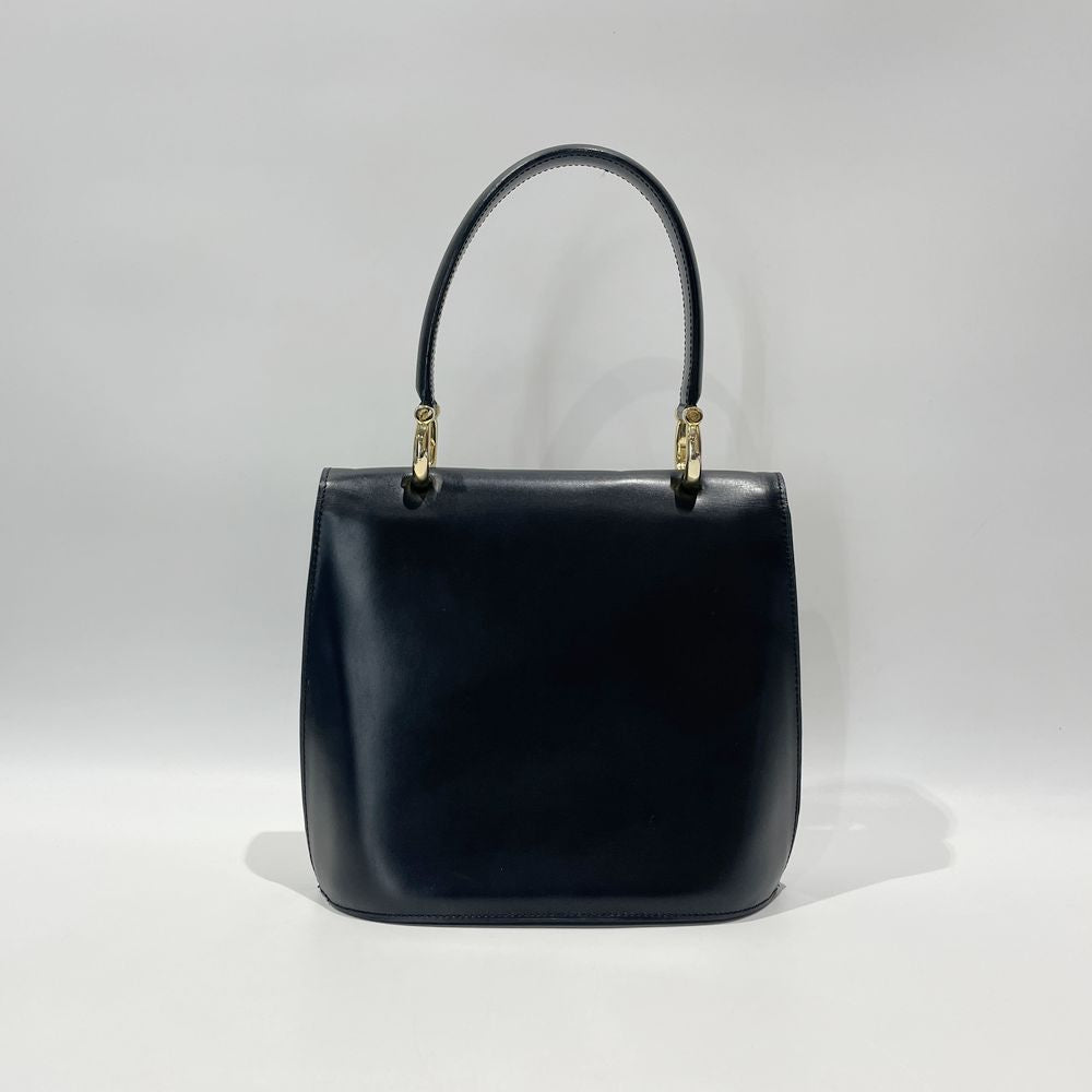 CELINE(セリーヌ) リング金具 トップハンドル ダブルフラップ ヴィンテージ ハンドバッグ レザー レディース【中古AB】20240824