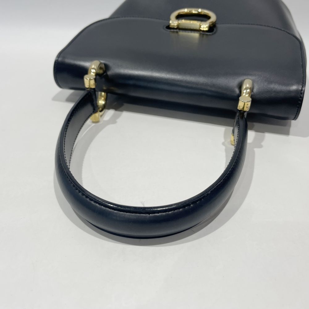 CELINE(セリーヌ) リング金具 トップハンドル ダブルフラップ ヴィンテージ ハンドバッグ レザー レディース【中古AB】20240824