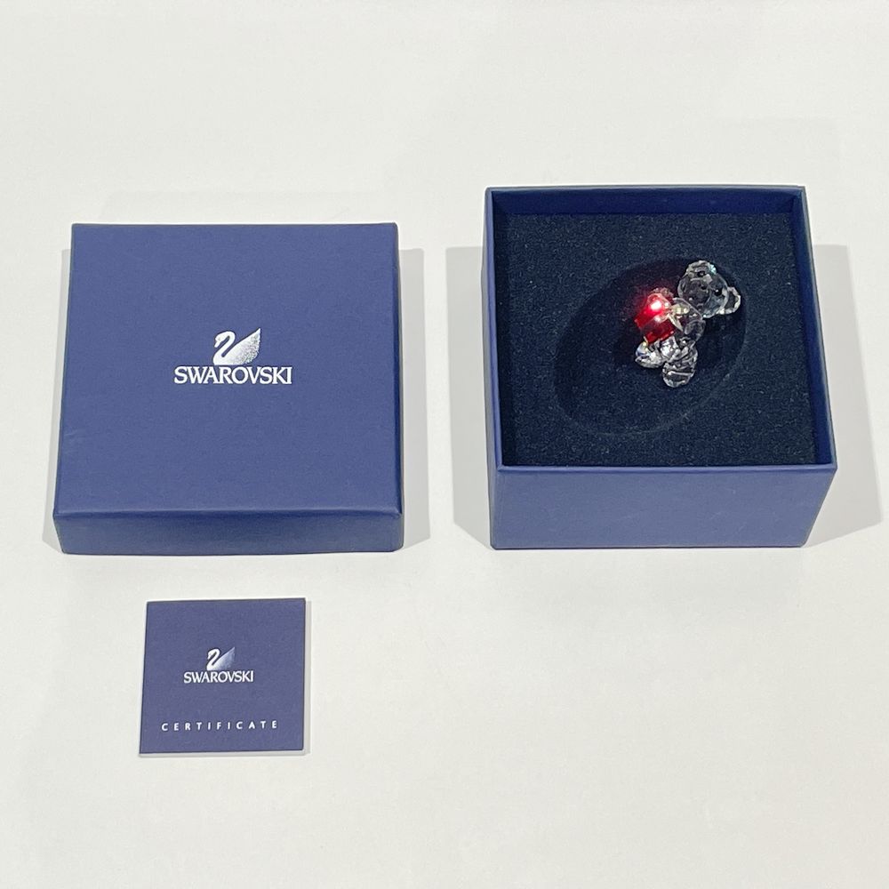 SWAROVSKI(スワロフスキー) フィギュリン 4ⅽm 置物 Krisベア くま プレゼント クリスタル フィギュア ガラス/メタル ユニセックス【中古AB】20240823