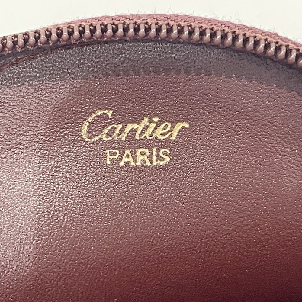 CARTIER(カルティエ) マストライン 丸形 ラウンド コインケース レザー レディース【中古AB】20240817