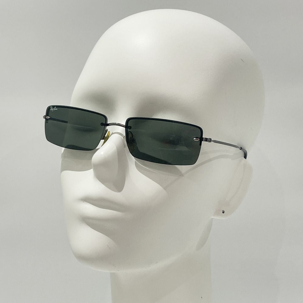 中古BC/使用感中】Ray-Ban レイバン リムレスレクタングル スクエア フチなし ユニセックス サングラス RB3199 シルバー20484921