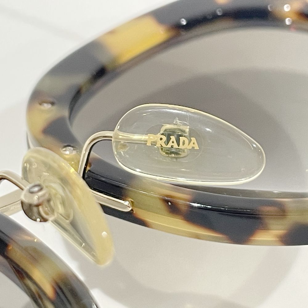 PRADA(プラダ) コンビフレーム デミ柄 ラウンド オーバーサイズ SPR16Q サングラス アセテート/メタル ユニセックス【中古AB】20240818