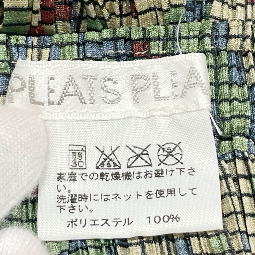 PLEATS PLEASE(プリーツプリーズ) イッセイミヤケ プリーツ加工 総柄 フリンジ サイズ2 PP63-JG713 ロングスカート ポリエステル レディース【中古AB】20240817