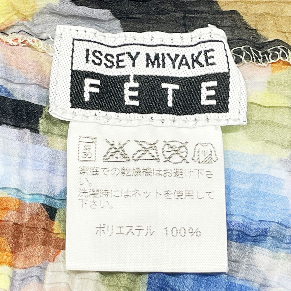 ISSEY MIYAKE(イッセイミヤケ) FETE フェット ワッフル加工 ドット柄 水玉 IF54FJ750 カットソー ポリエステル レディース【中古B】20240817