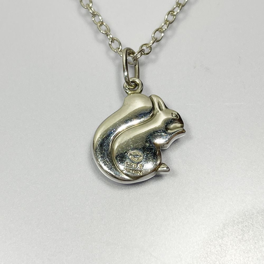 中古AB/使用感小】Georg Jensen ジョージジェンセン リスモチーフ シルバー925 レディース ネックレス シルバー20484979