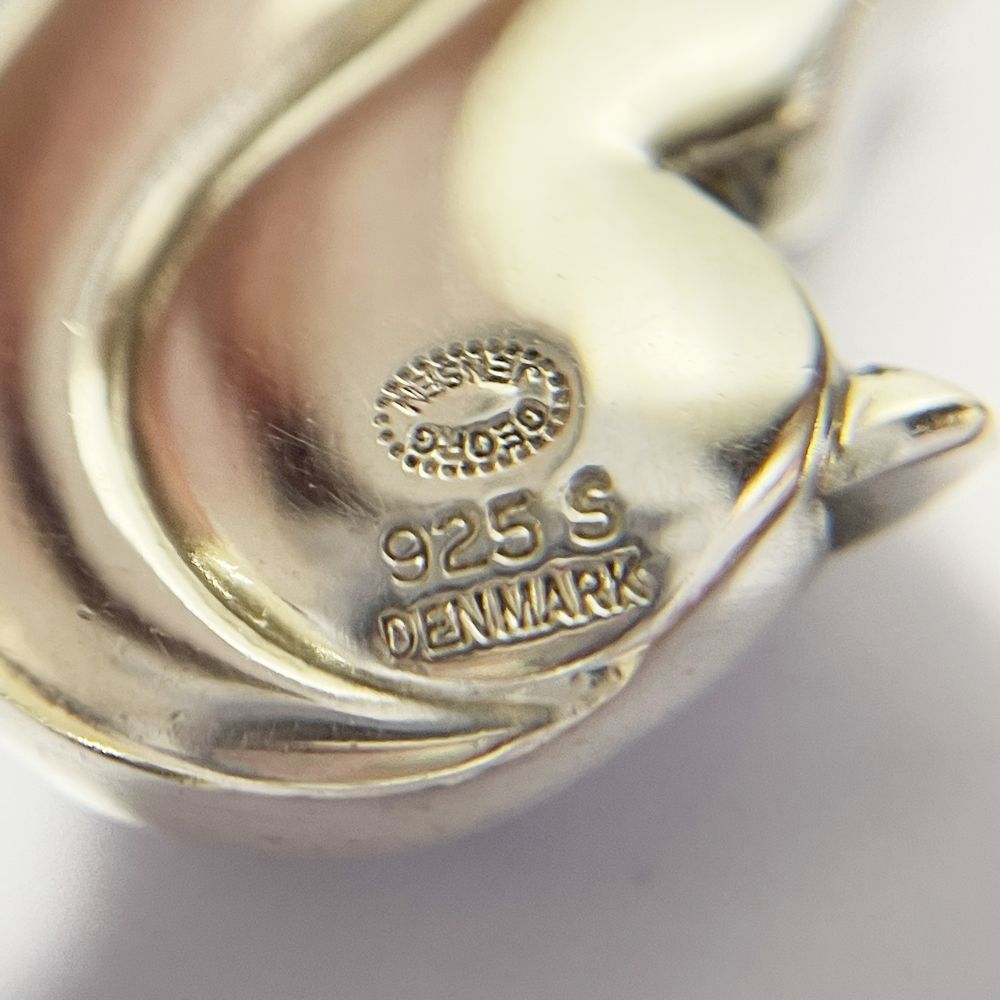 中古AB/使用感小】Georg Jensen ジョージジェンセン リスモチーフ シルバー925 レディース ネックレス シルバー20484979