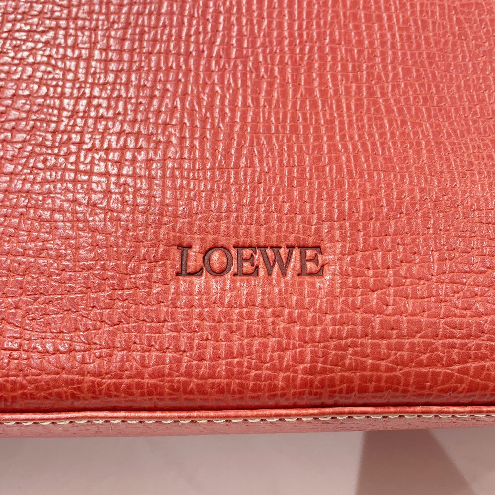 LOEWE(ロエベ) ロゴ 型押し 肩掛け ヴィンテージ ショルダーバッグ レザー レディース【中古AB】20240825