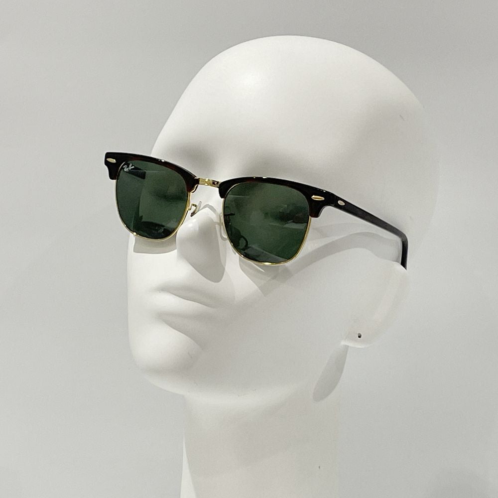 中古A/美品】Ray-Ban レイバン クラブマスター デミ柄 G-15 コンビ ボストン ユニセックス サングラス RB3016 W0366  ブラウン/ゴールド20485023